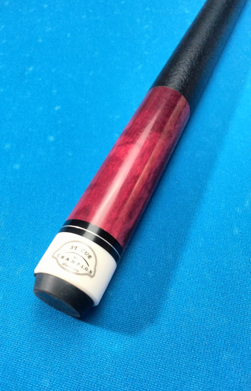 Champion ST14 Pool Cue – Burgundy | 12.5mm Pro Taper Shaft