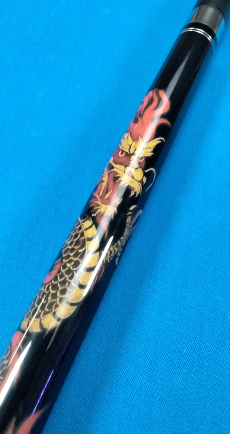 The Champion NDL-3K Fire Dragon Carbon Fiber Uni-Loc 60" Pool Cue