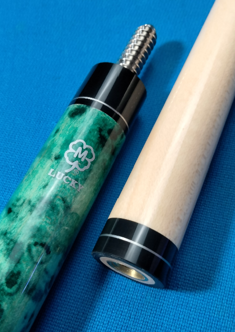 McDermott Lucky L55 Pool Cue – 19oz, Blue Burl, Includes Branded Case