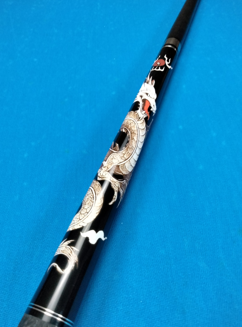 The Champion NDL-2K Dragon 12.4mm Carbon Fiber Uni-Loc Pool Cue