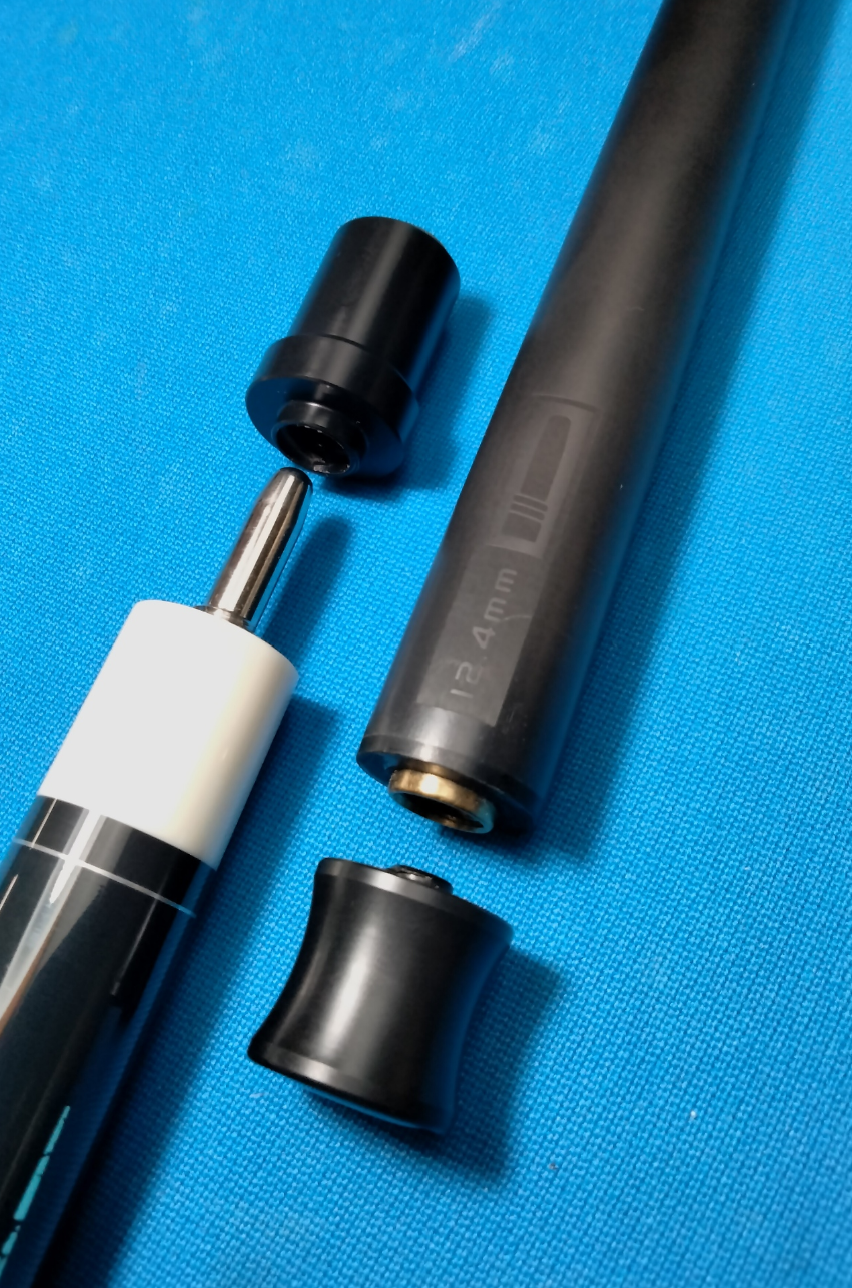 Champion H3 Carbon Fiber Pool Cue | 12.4mm Uni-Loc | Tiger Tip