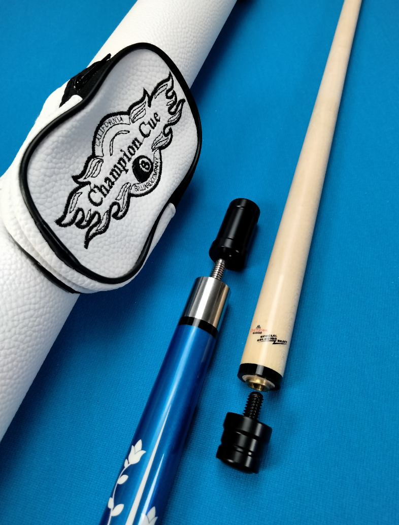 Champion TR5 Pool Cue 12mm – Hard Case, Joint Protectors & Glove Included