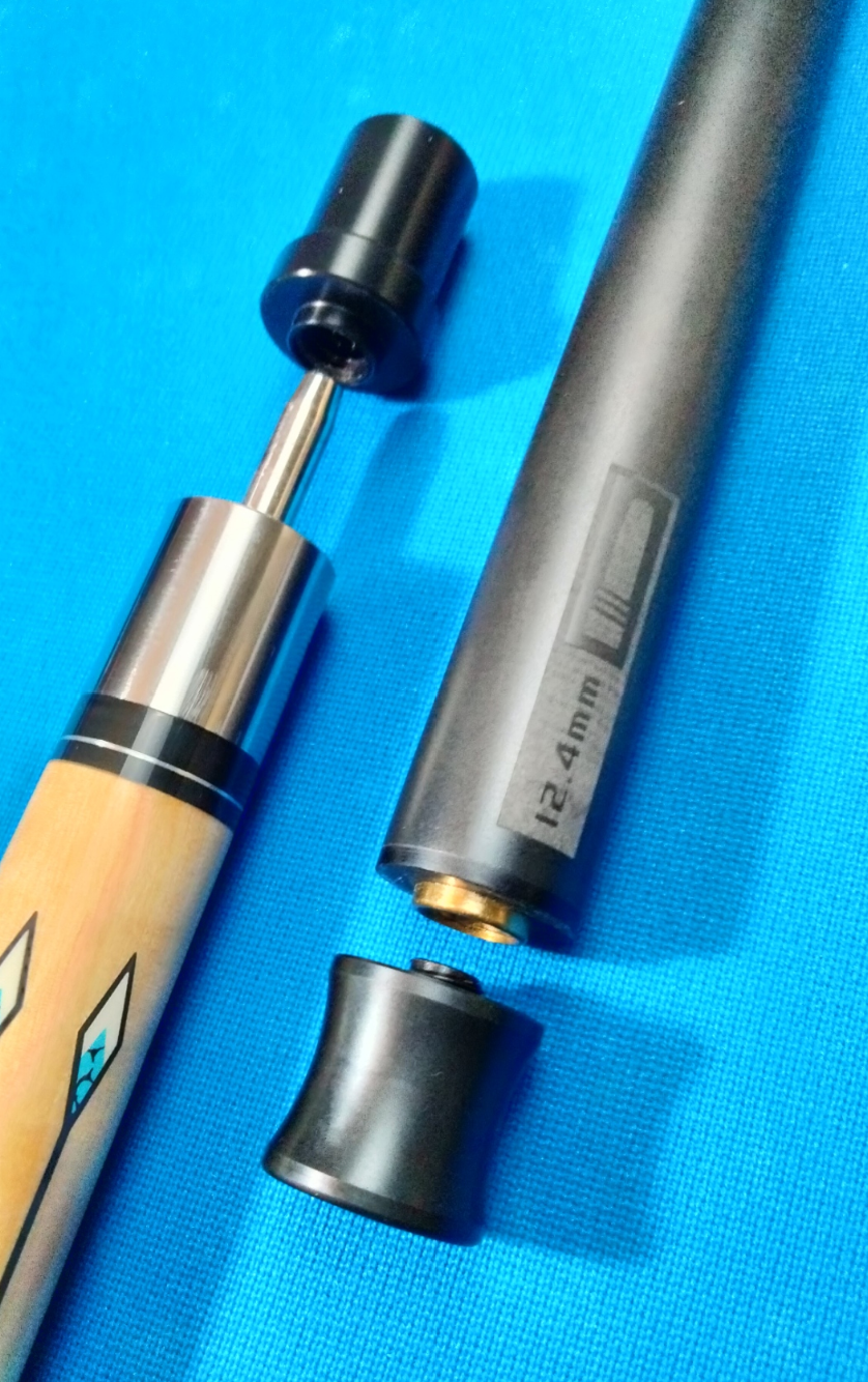 Champion S7-6 Carbon Fiber Pool Cue | 12.4mm Uni-Loc | Tiger Tip