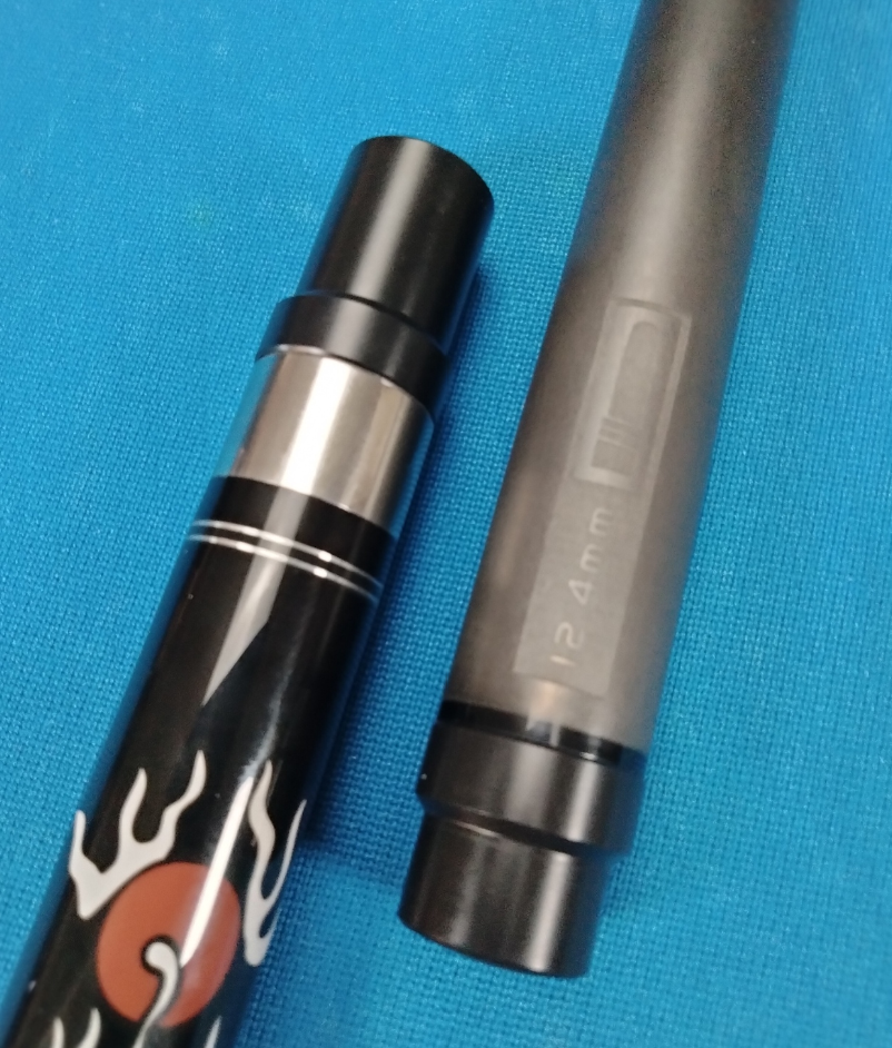 The Champion NDL-2K Dragon 12.4mm Carbon Fiber Uni-Loc Pool Cue