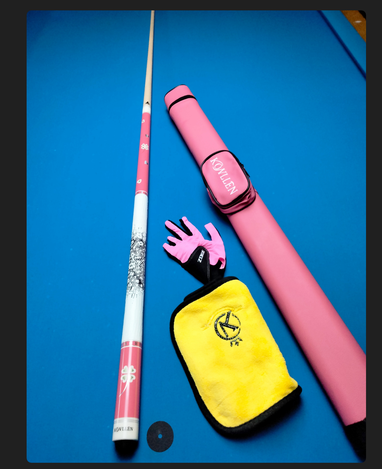Konllen AK-P2 Clover Hybrid Pool Cue (Pink)